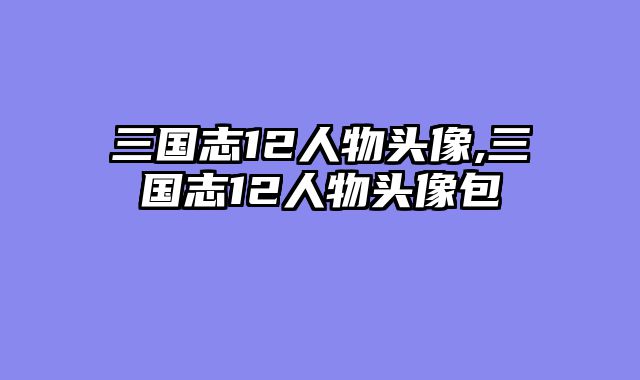 三国志12人物头像,三国志12人物头像包